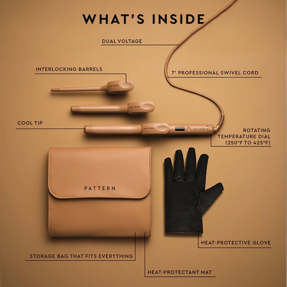 NWB! NEVER USED! Pattern Beauty Interchangeable Curling Iron - Picture 5 of 6